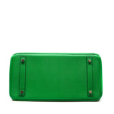thumbnail birkin 30cm epsom green phw R stamp - L'UXE LINK
