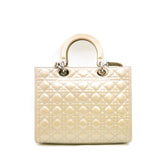 thumbnail lady dior large patent grey - L'UXE LINK