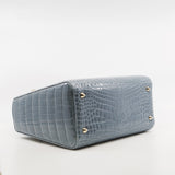 thumbnail lady dior mini crocodile blue - L'UXE LINK