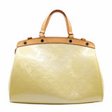 thumbnail BREA HANDBAG MONOGRAM VERNIS MM NEUTRAL BEIGE - L'UXE LINK