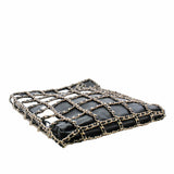 thumbnail Chain Frame CC Charm Shopping Tote lamb skin black  ghw - L'UXE LINK