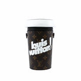 thumbnail Coffee Cup Convertible Pouch Everyday Signature Vintage Monogram Canvas - L'UXE LINK