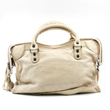 thumbnail city medium leather beige Antique Brass - L'UXE LINK