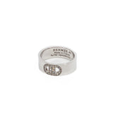 thumbnail H d'ancre diamond ring, small model in 18k wg #19AD94322 rrp 4200 - L'UXE LINK