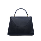 thumbnail valextra medium with blue buckle in epsom black ghw - L'UXE LINK