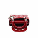 thumbnail lady dior mini red patent phw - L'UXE LINK