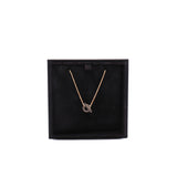 thumbnail finesse black diamond necklace in 18k wg - L'UXE LINK