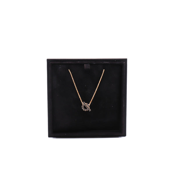 finesse black diamond necklace in 18k wg