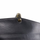 thumbnail flap chain bag leather black - L'UXE LINK