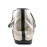 thumbnail TOTE navy with beige fabric red line with strap - L'UXE LINK