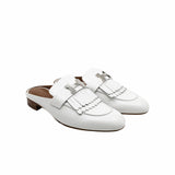 thumbnail mules H sliper white phw - L'UXE LINK