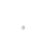 thumbnail finesse half diamond ring 18k wg #52 - L'UXE LINK