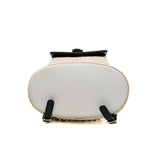 thumbnail small backpack in calfskin beige/black/white ghw seri 29 - L'UXE LINK