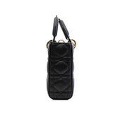 thumbnail D-Joy medium black lamb skin ghw - L'UXE LINK