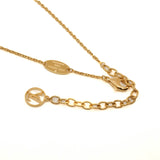 thumbnail circle vivian pandent necklace in ghw - L'UXE LINK