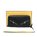 thumbnail zip long wallet leather black monster eyes - L'UXE LINK