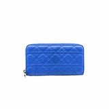 thumbnail Zip Around Escapade Wallet lambskin blue ghw - L'UXE LINK