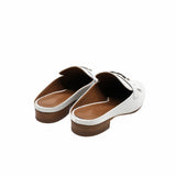 thumbnail mules H sliper white phw - L'UXE LINK