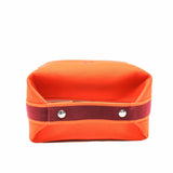thumbnail BRIDE-A-BRAC POUCH LARGE FABRIC ORANGE PHW - L'UXE LINK