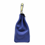 thumbnail Kelly 32 7T blue special handle shark skin phw A stamp - L'UXE LINK