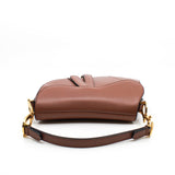 thumbnail saddle small in leather nude beige ghw - L'UXE LINK