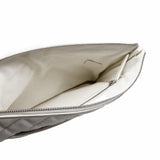 thumbnail zip clutch in white caviar phw seri 30 - L'UXE LINK