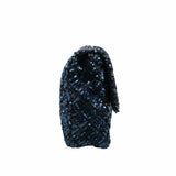 thumbnail flap glittle tweed bag in navy phw seri 17 - L'UXE LINK