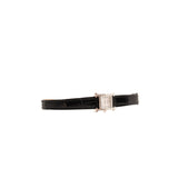 thumbnail H heure XS black crocodile strap with diamonds rrp8240 - L'UXE LINK