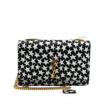 thumbnail Chain Bag Star Print Monogram Black White GHW - L'UXE LINK