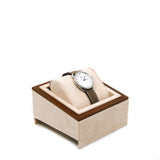 thumbnail Arceau watch large model 36mm steel with etoupe strap - L'UXE LINK