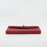 thumbnail kelly long wallet goat Q5 ghw C stamp - L'UXE LINK