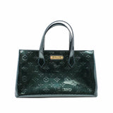 thumbnail Monogram Verni Wilshire PM Handbag Tote Bag Enamel Calf Amarant - L'UXE LINK