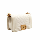 thumbnail leboy mini   lambskin white ghw  ser 30 - L'UXE LINK