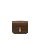thumbnail small classic box in gloss leather brown ghw - L'UXE LINK