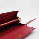 thumbnail kelly long wallet goat Q5 ghw C stamp - L'UXE LINK