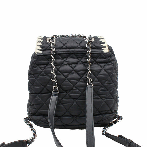 backpack black with fur  phw seri 26