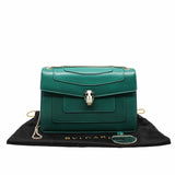 thumbnail serpenti double flap chain bag green GHW - L'UXE LINK