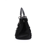 thumbnail issimo limited flower glitter embrodary in leather black phw - L'UXE LINK
