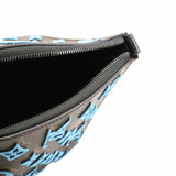 thumbnail Monogram Tuffetage Triangle Messenger Turquoise rrp3950 - L'UXE LINK