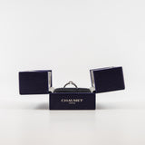 thumbnail 18k wg x half diamonds ring #49 - L'UXE LINK