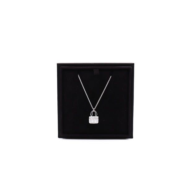 constance necklace 18k full diamonds white gold seri 21W359894