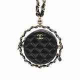 thumbnail mini round bag double side circle handle ghw  black seri  31 - L'UXE LINK