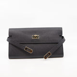 thumbnail kelly wallet black rghw epsom - L'UXE LINK