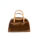 thumbnail tote in patent gold - L'UXE LINK