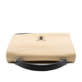 thumbnail lockme gm in leather black/white phw - L'UXE LINK