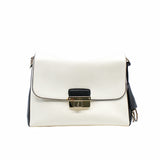 thumbnail Diorling Shoulder Bag Medium Leather  White/Black GHW - L'UXE LINK