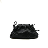 thumbnail mini pouch in leather black - L'UXE LINK