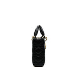 thumbnail D-joy small lamb skin black ghw - L'UXE LINK