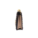 thumbnail j'a flap chian bag with beads embroidary in beige hw - L'UXE LINK