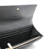 thumbnail long flap wallet patent black ghw - L'UXE LINK